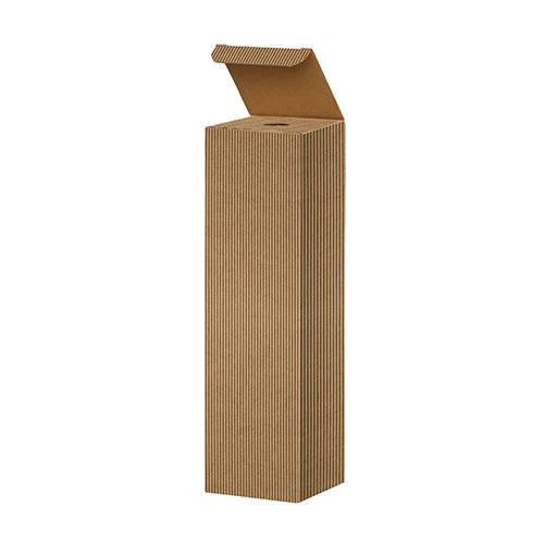 Scatole Portabottiglie Millerighe Kraft Avana con Manico – 3 Misure