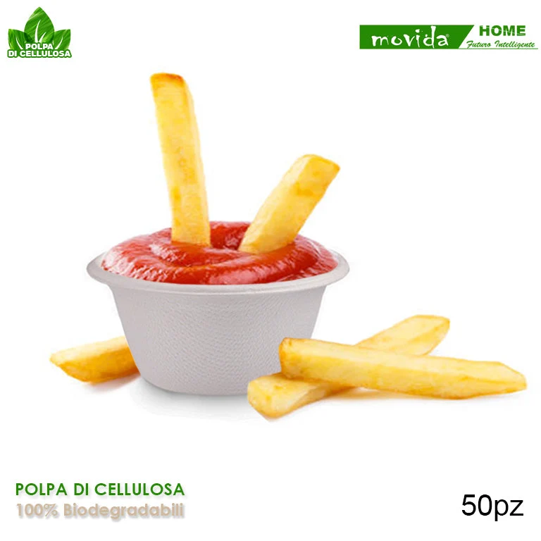 Ciotola Finger Food in Polpa di Cellulosa 60 ml – 100/500/1000 Pezzi