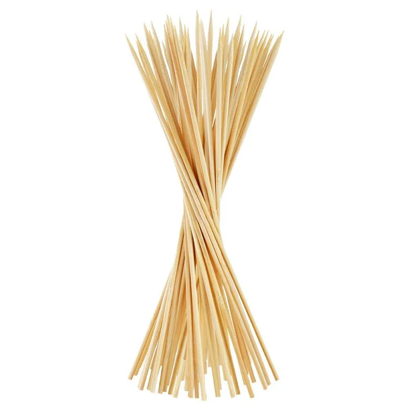 Stecconi in Legno di Bamboo con Punta – Misura 15 cm, Diametro 3 mm – 50/1000/5000 Pezzi
