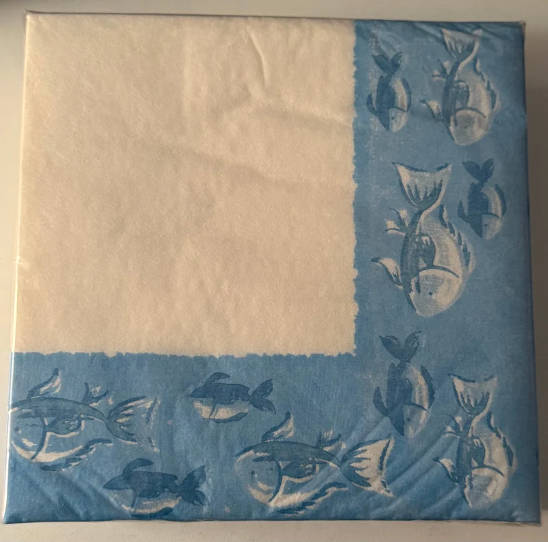 Tovaglioli in Airlaid Fantasia "Pesciolini" 40x40 cm – Linea Easy