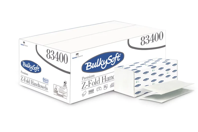 Asciugamani piegati a Z BulkySoft 83400 - 25 confezioni da 250 pezzi