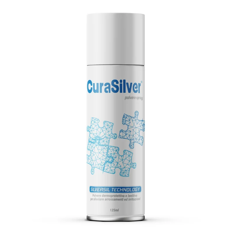 CuraSilver® Spray 125ML Protettivo Lenitivo ARROSSAMENTI LESIONI