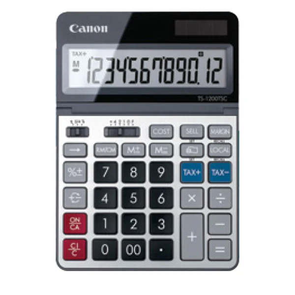 CANON - 2468C002 - Canon - Calcolatrice TS-1200TSC - Grigio - 2468C002 - CANTS1200TSC - Conf. da 1 Pz.