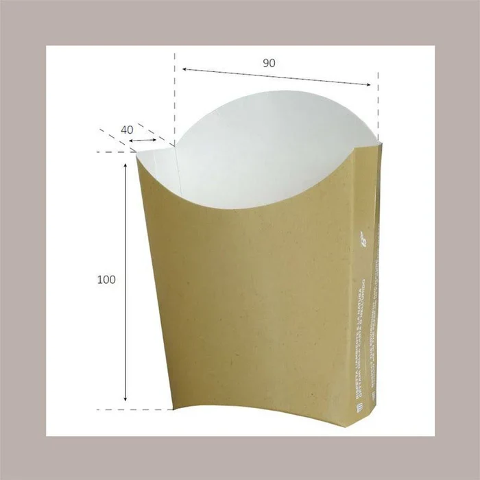 Pata-box Mini Compostabile Avana Mis. 10x9x4 cm. - Disponibilità: 100/1200pezzi
