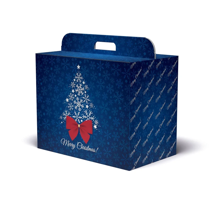 Scatola Natalizia Manigliata Silent Night per Regali e Panettone | SOLEPLASTIC