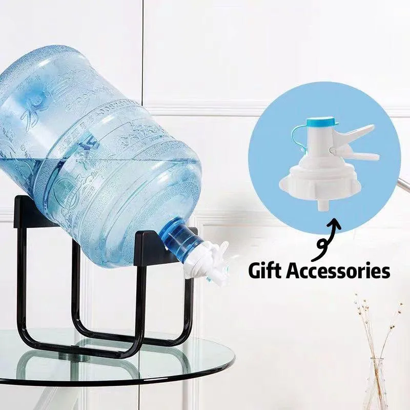 Water gallon stand black