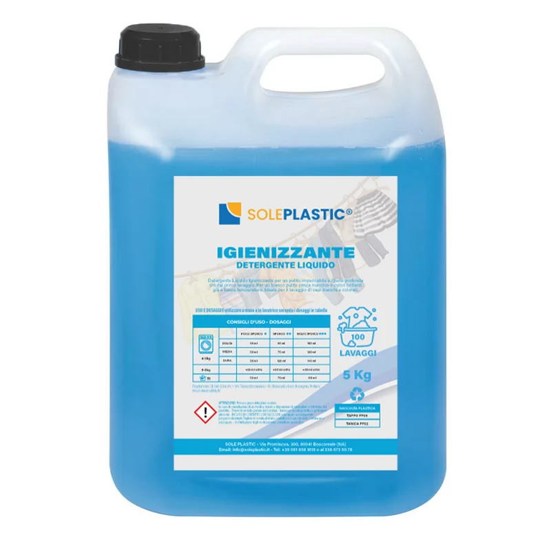 Detergente per bucato liquido "Igienizzante" - tanica da 5 Litri.