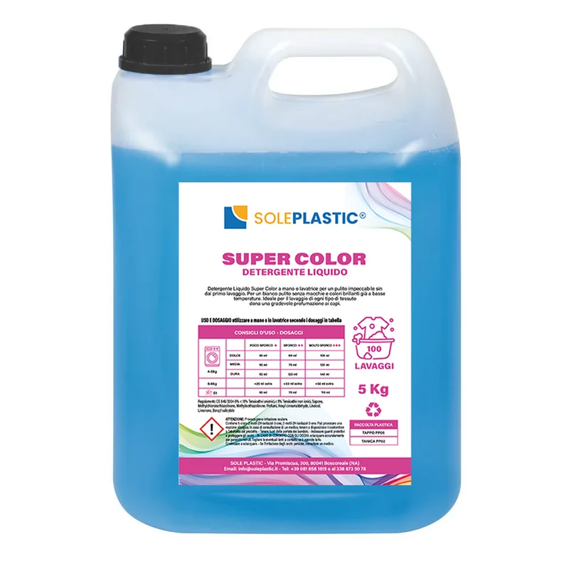 Detergente per bucato liquido "Super Color" - tanica da 5 Litri.