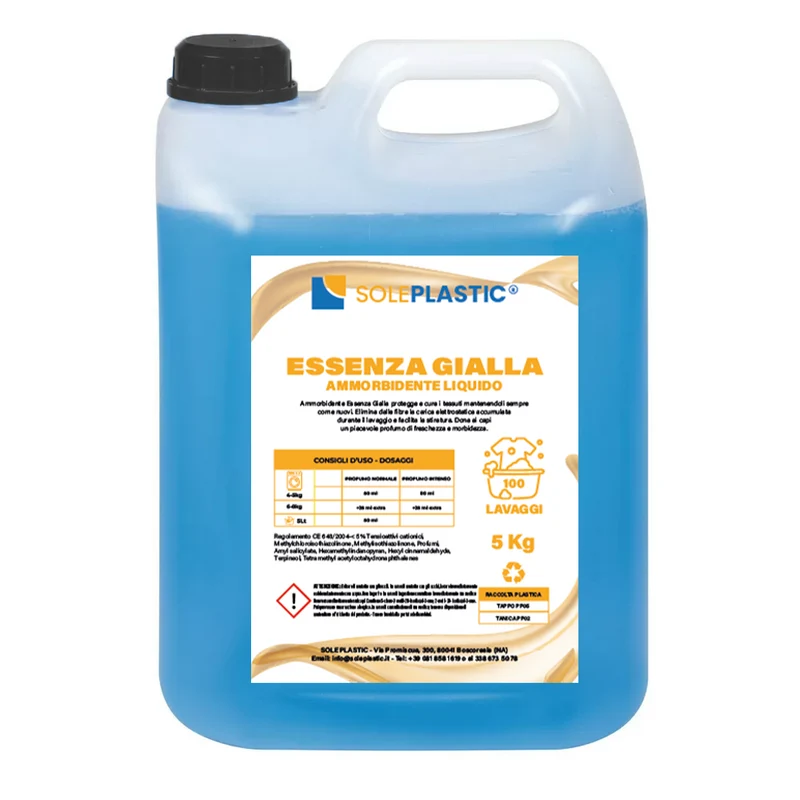 Ammorbidente liquido "Essenza Gialla" - tanica da 5 Litri.