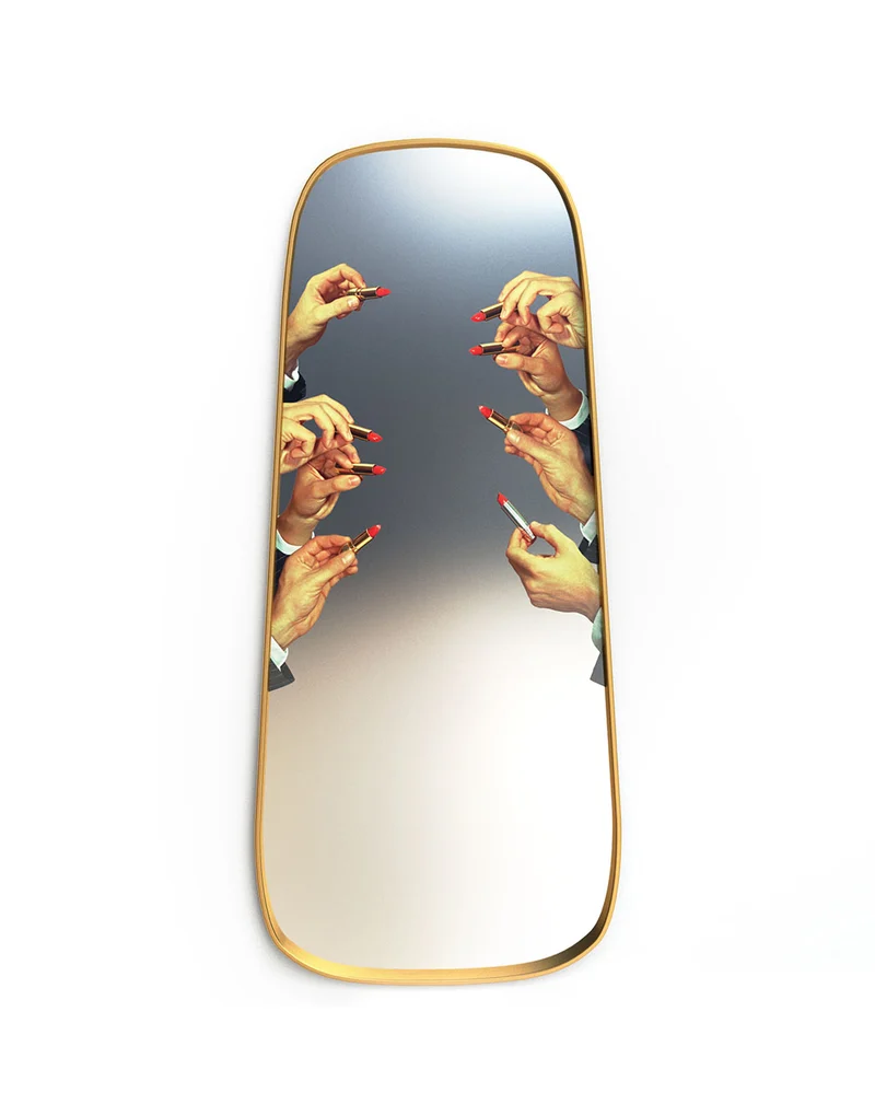 Mirror Gold Frame high