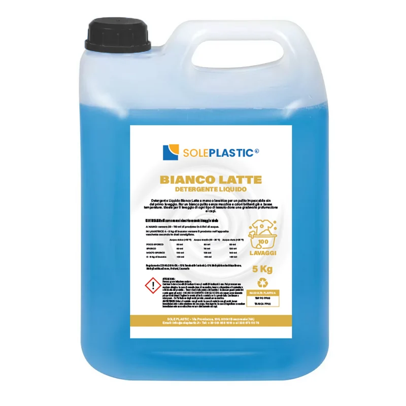 Detergente Per Bucato Liquido “Biancolatte” – Tanica da 5 Litri