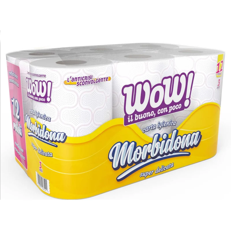 Carta Igienica 3 Veli “Morbidona” WoW! – 12 Rotoli