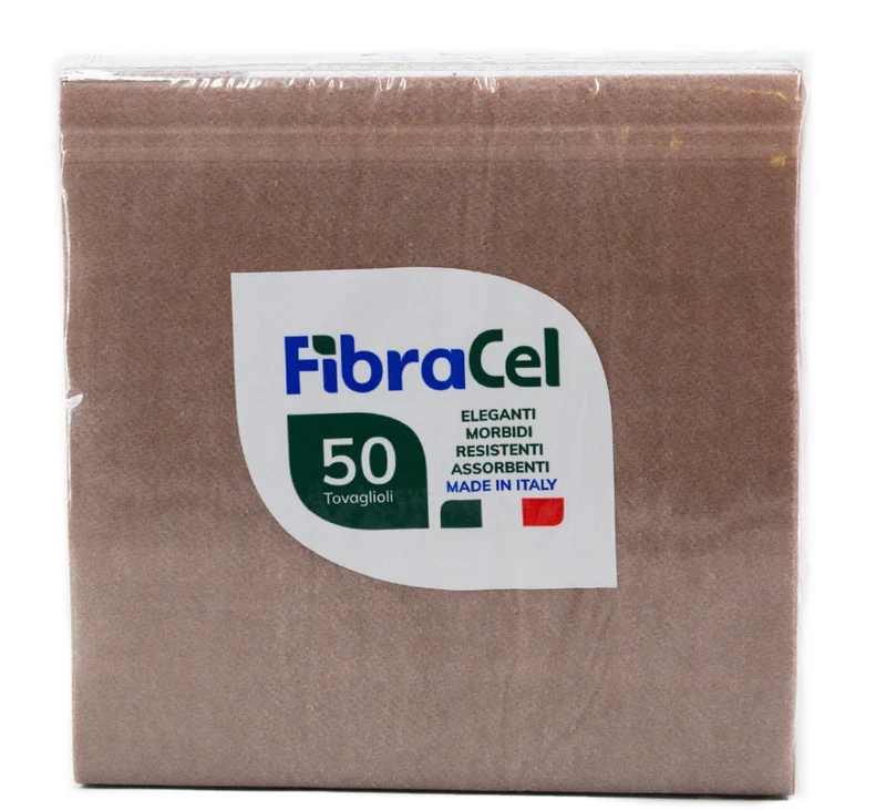 Tovaglioli in Airlaid Fantasia Marrone misura 40x40cm