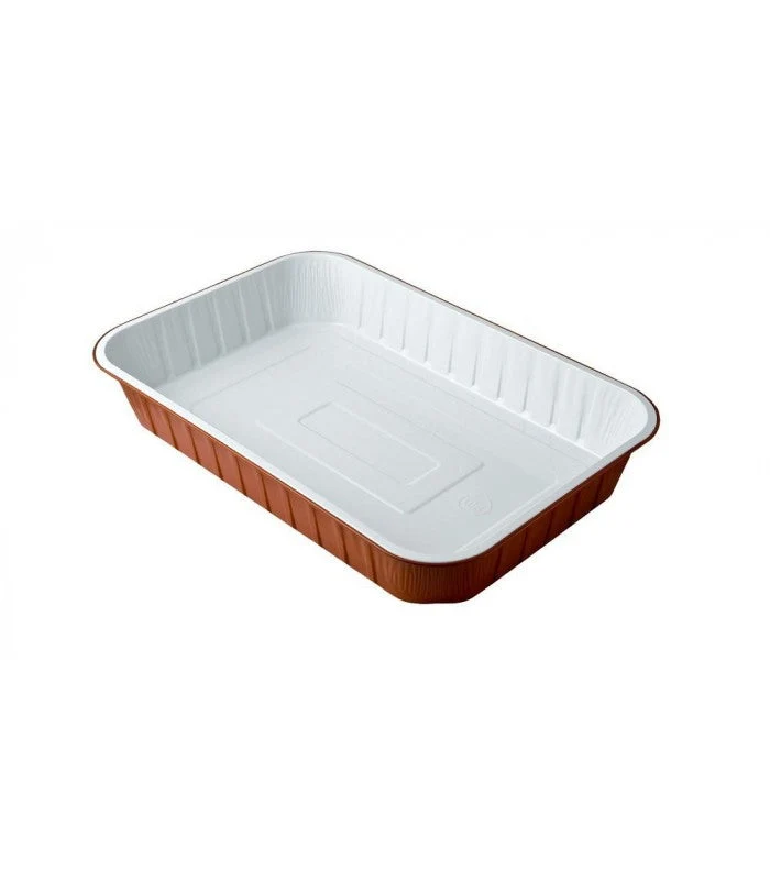 Vaschetta Alluminio 4 Porzioni Forno e Take Away Ho.Re.Ca | Soleplastic