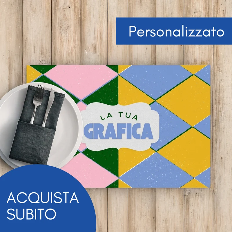 Tovagliette in carta personalizzate linea veloce da € 0,0936 Cad + Iva