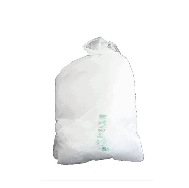 Rolsac - 21361 - Sacchi Bio - 70 x 110 cm - bianco - 110 L - 20 µ - Rolsac - conf. 20 pezzi - 90345 - Conf. da 1 Pz.