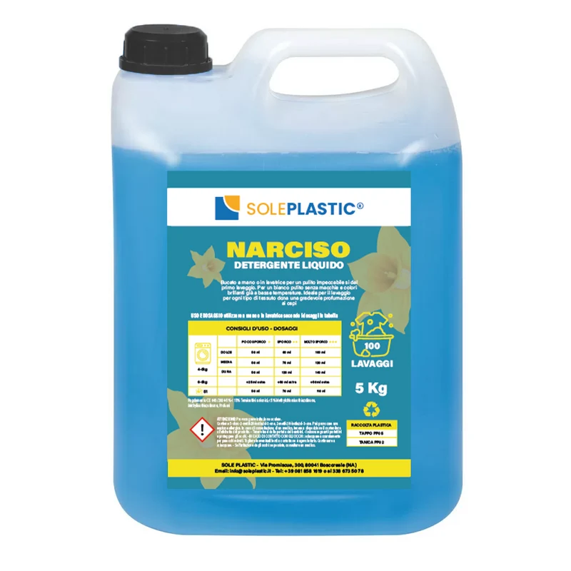Detergente per bucato liquido "Narciso" - tanica da 5 Litri.