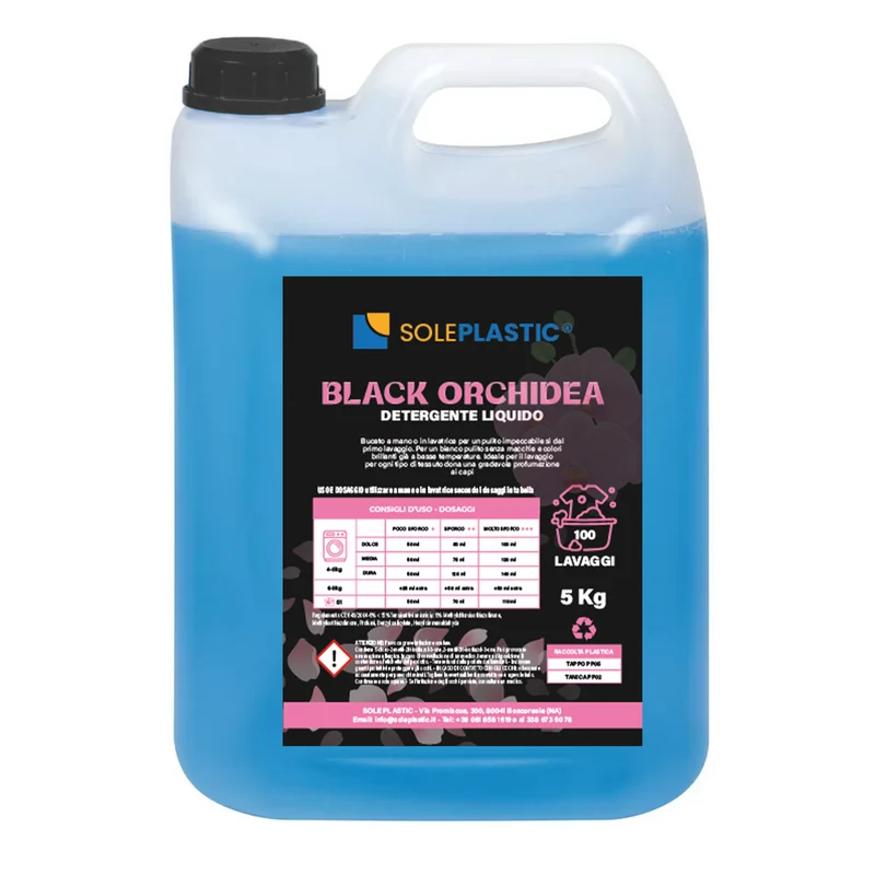 Detergente per bucato liquido "Black Orchidea" - tanica da 5 Litri.