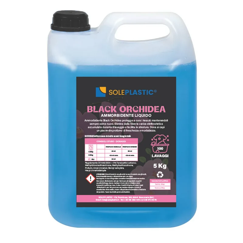 Ammorbidente liquido "Black Orchidea" - tanica da 5 Litri.