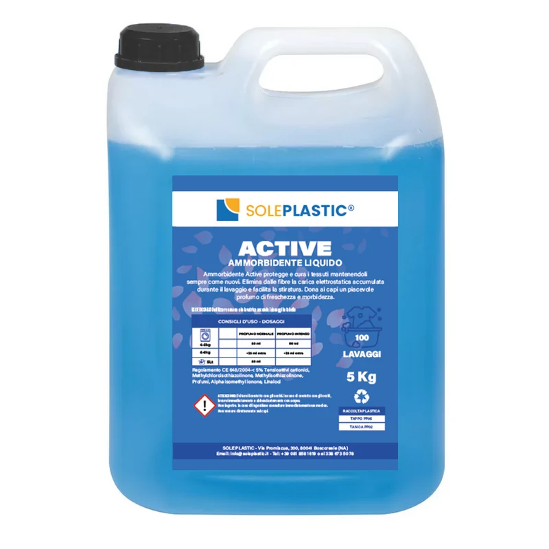 Ammorbidente liquido "Active" - tanica da 5 Litri.