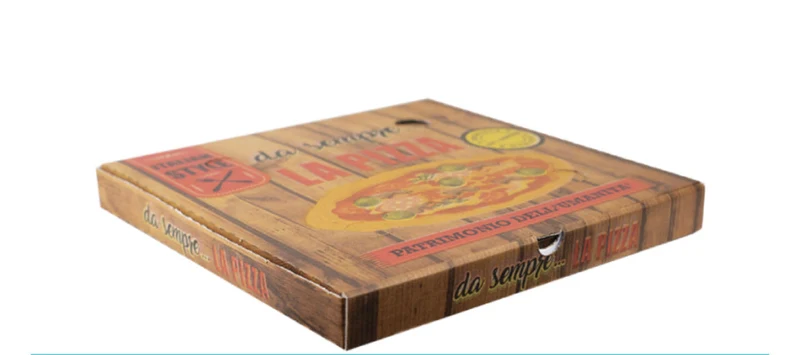 Scatole Porta Pizza Avana Con Chiusura Americana Cm33x33x3,5h