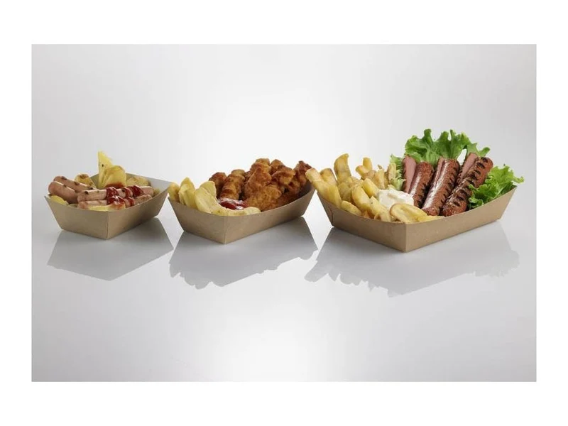 Vaschetta per Fritti in Carta Kraft – Take Away HoReCa | Soleplastic