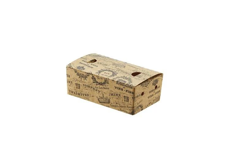 Box per fritti vintage Kraft/pe avana cm 21x14x10,3h