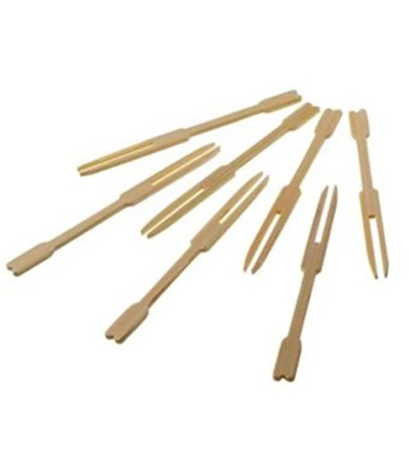 Forchettine in Bamboo Due punte cm9