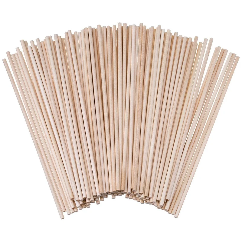 Stecconi in legno di bambù 40cm diametro 4mm per spiedini catering e ristorazione