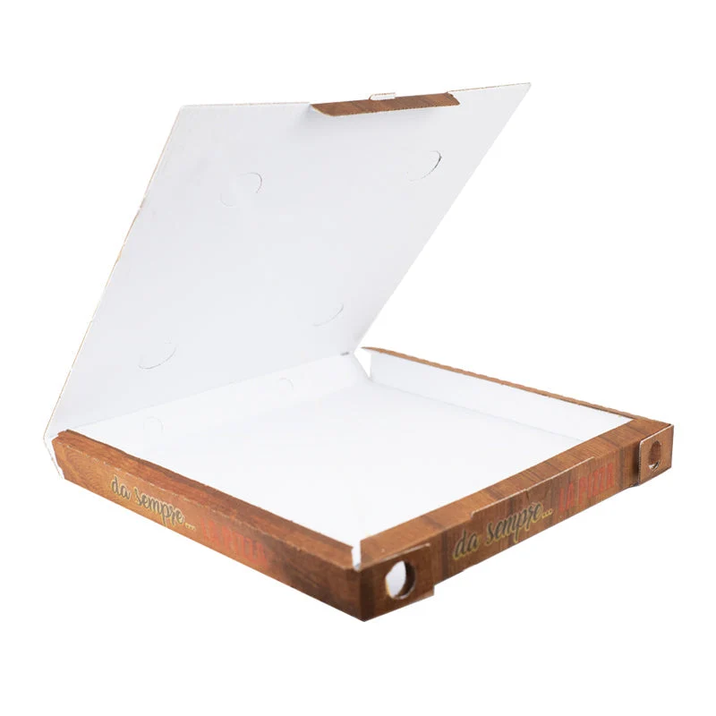 Scatole Porta Pizza Avana Con Chiusura Italiana Cm33x33x3,5h
