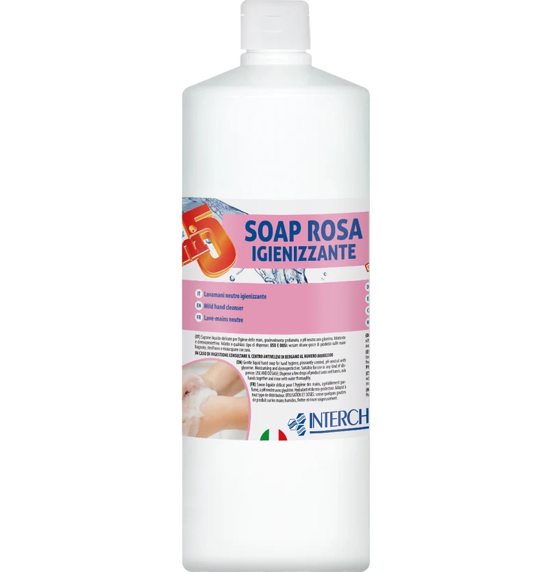 Sapone Antibatterico Lavamani igienizzante uni 5 Soap Rosa Interchem - 1000ml
