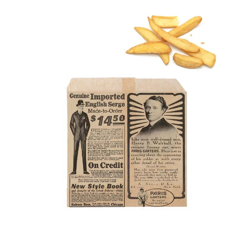 1000pz Sacchetti di carta per patatine 12x12 € 16,65 + Iva