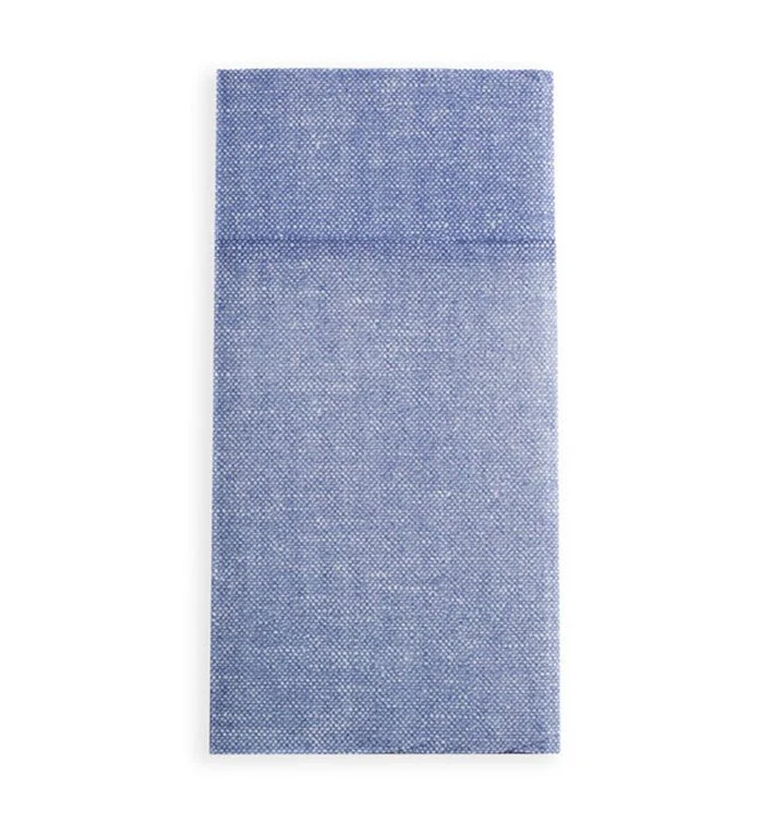Tovaglioli portaposate con Tasca 40x32cm "Jeans Blu China"