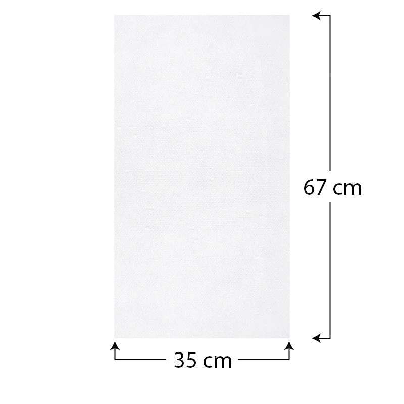 Asciugamani Monouso in Carta a Secco da 34x68 cm
