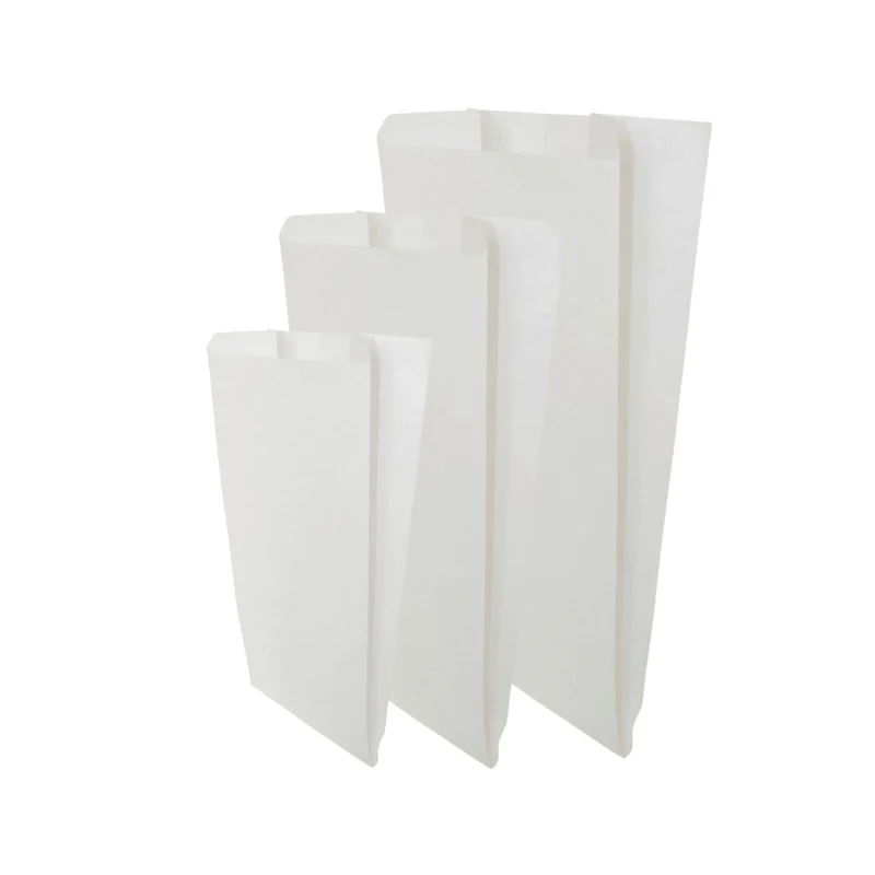 Sacchetti per pane, panini e baguette in carta kraft Bianchi