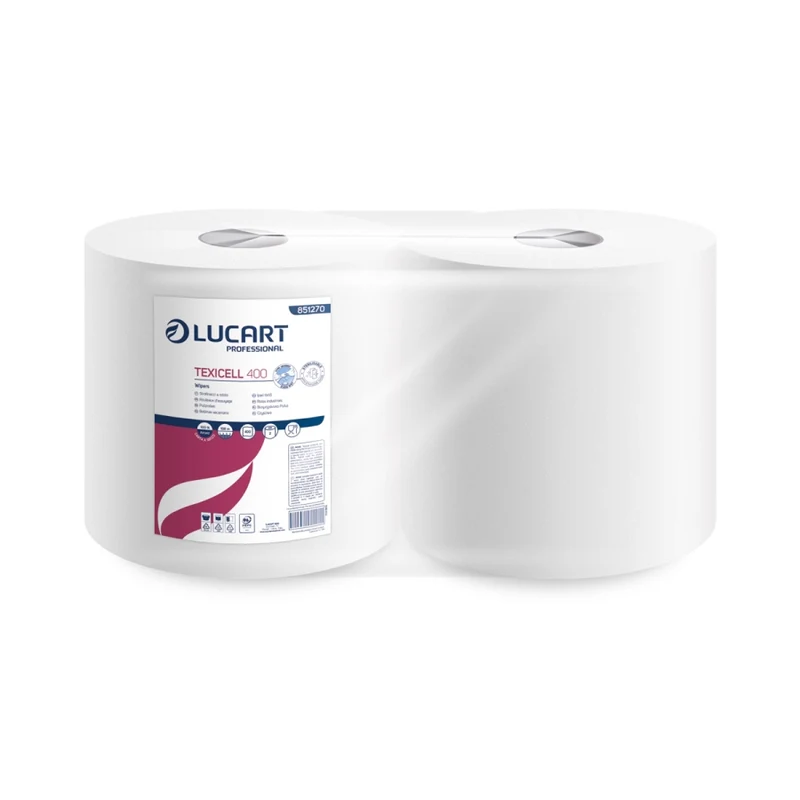 Strofinacci Industriali a rotolo Texicell 400 Lucart Professional 851270 - 2pz