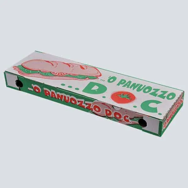 Scatole Porta "Panuozzo" Colore Avana Da Cm15x50x6h