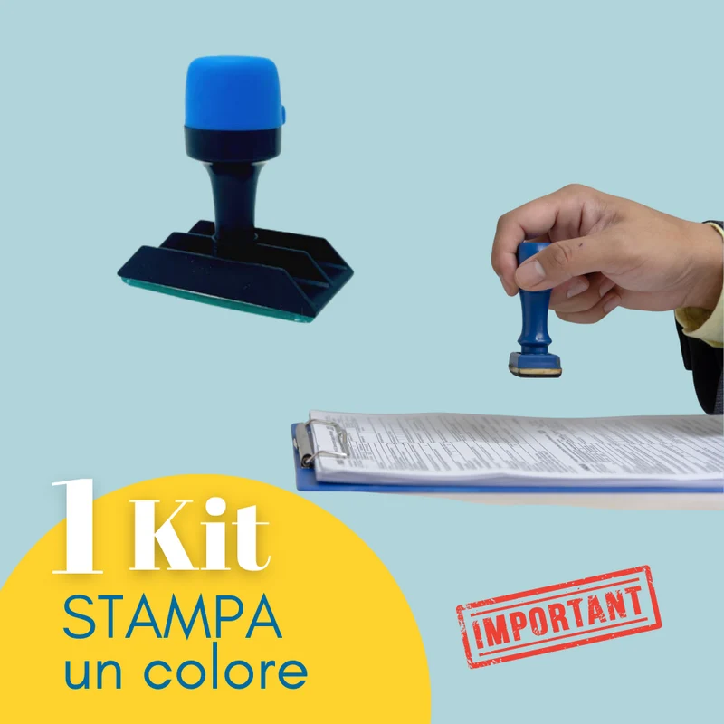 Kit Timbro cm 6x3 Personalizzato