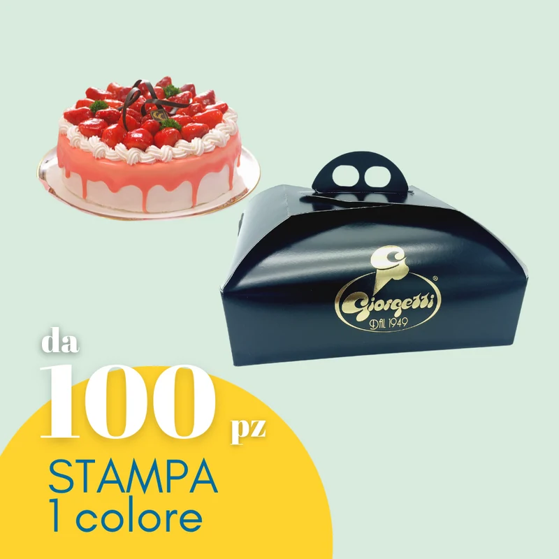 Scatole Porta Torte Nera Personalizzate