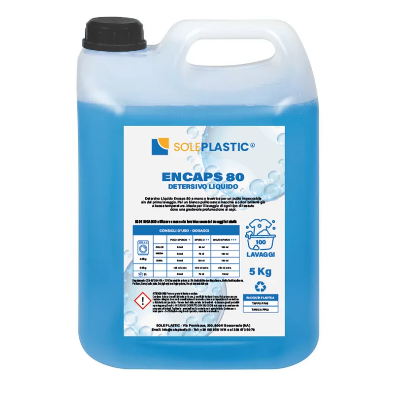 Detergente per bucato liquido "ENCAPS 80" - tanica da 5 Litri.