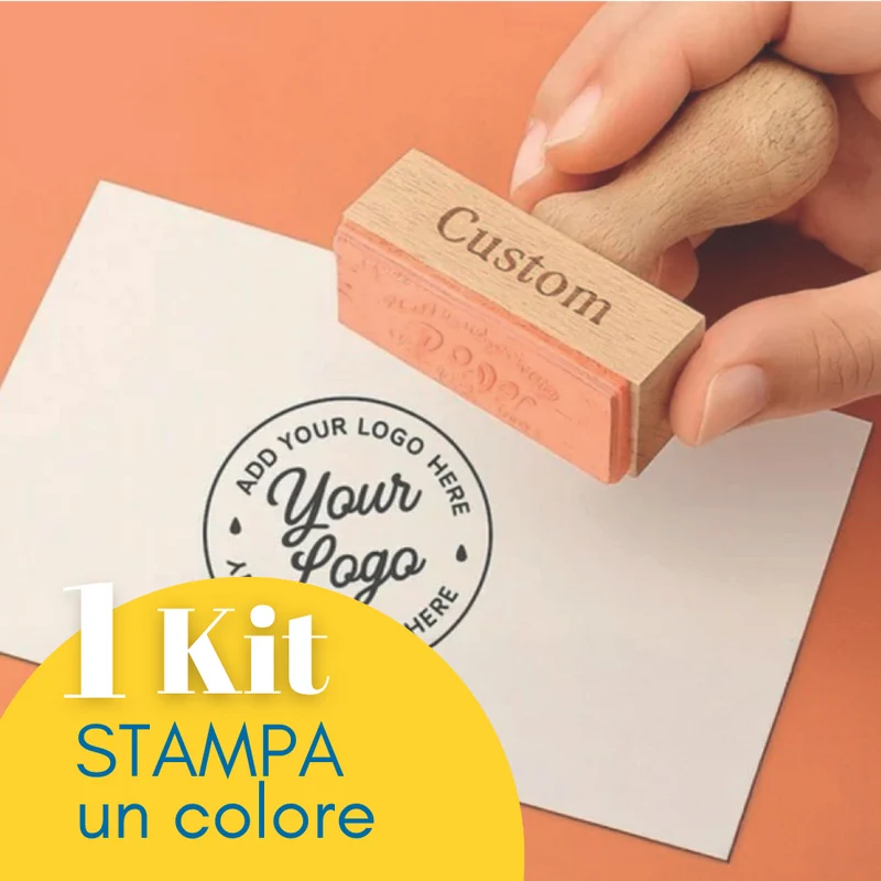 Kit Timbro in Legno Personalizzato