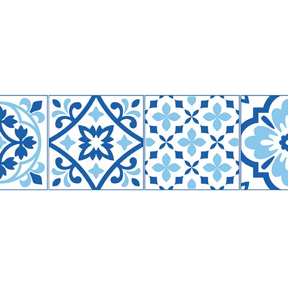 Tovaglioli in Airlaid fantasia "Azulejos Blu" misura 40x40cm