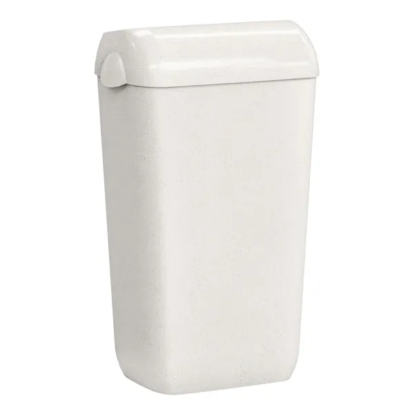 MAR PLAST - A740N1WD - Cestino gettacarte Woodplastic - con coperchio - 225 x 335 x 545 mm - 23 L - bianco - Mar Plast - 96764 - Conf. da 1 Pz.
