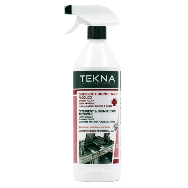 Tekna - K011 - Disinfettante detergente alcolico - senza profumo - 1 lt - Tekna - 95920 - Conf. da 1 Pz.