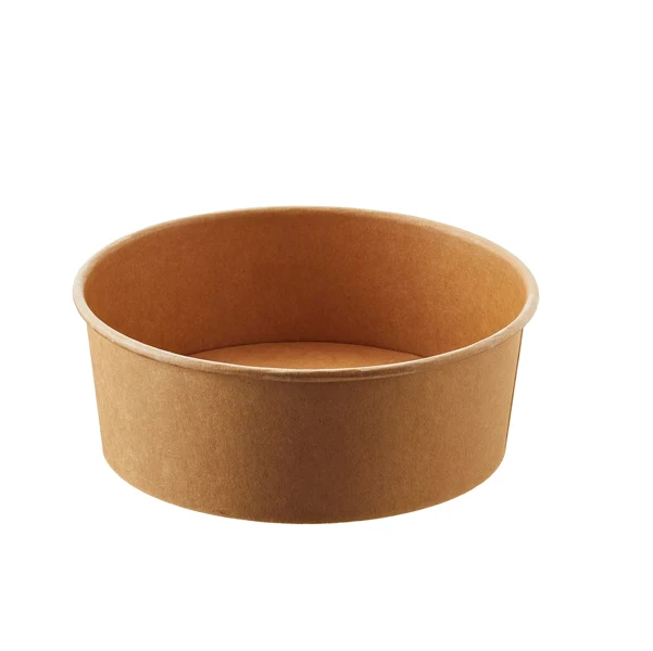 Leone - H0761 - Bowl monouso Street Food - 16 x h 6.8 cm - 1300 ml - avana-bianco - Leone - conf. 24 pezzi - 94963 - Conf. da 1 Pz.