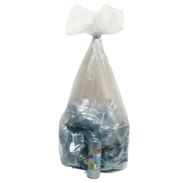 Rolsac - 10465 - Sacchi - 70 x 110 cm - 110 L - 22 micron - MDPE-HDPE - azzurro trasparente - Rolsac - conf. 10 pezzi - 89610 - Conf. da 1 Pz.