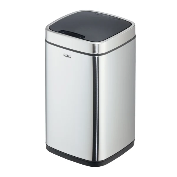 DURABLE - 3421-23 - Cestino no touch - con sensore - 24 x 24 x 43 cm- 12 lt - argento metallizzato - Durable - 94942 - Conf. da 1 Pz.