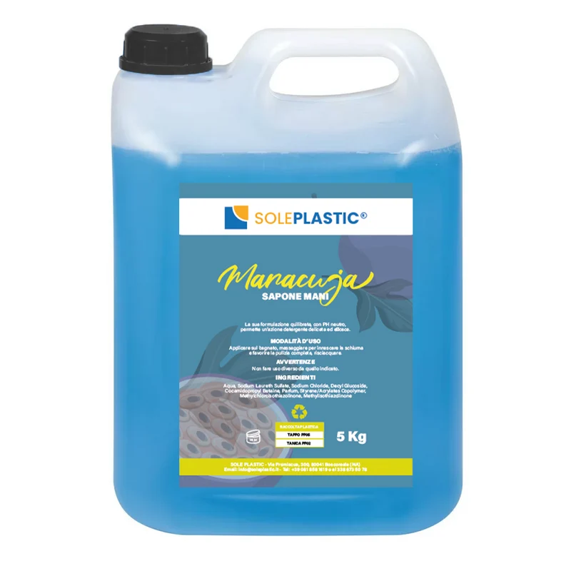 Detergente sapone liquido per mani, tanica da 5 Litri.