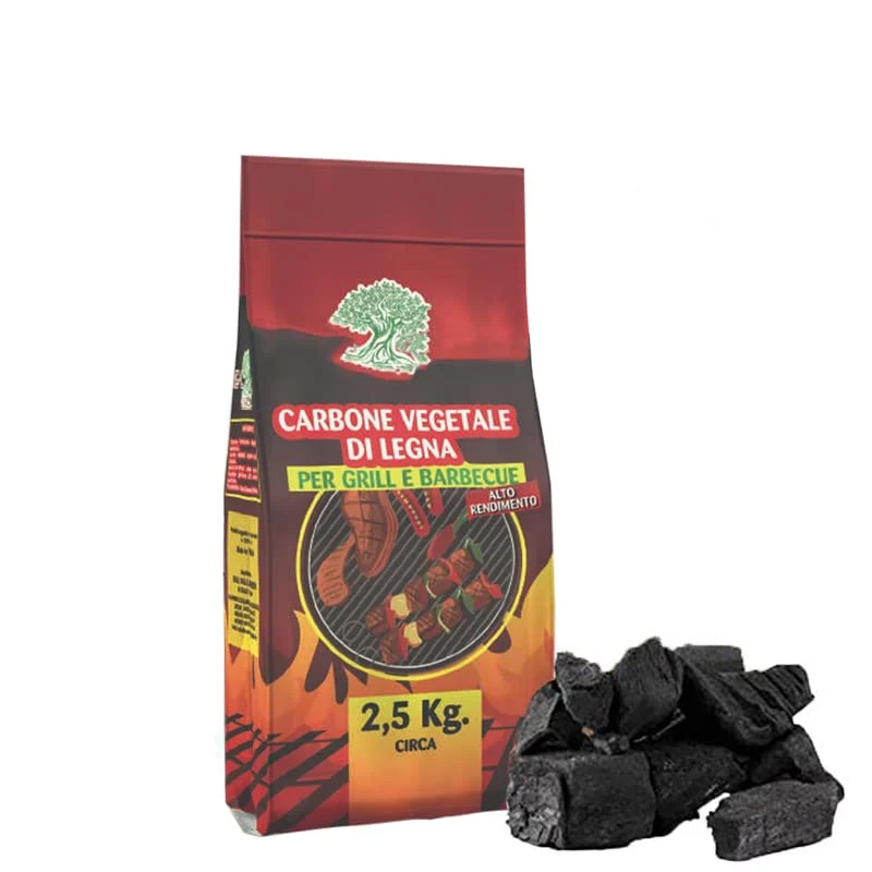 Sacco carbone vegetale in legno 2,2 kg Netti