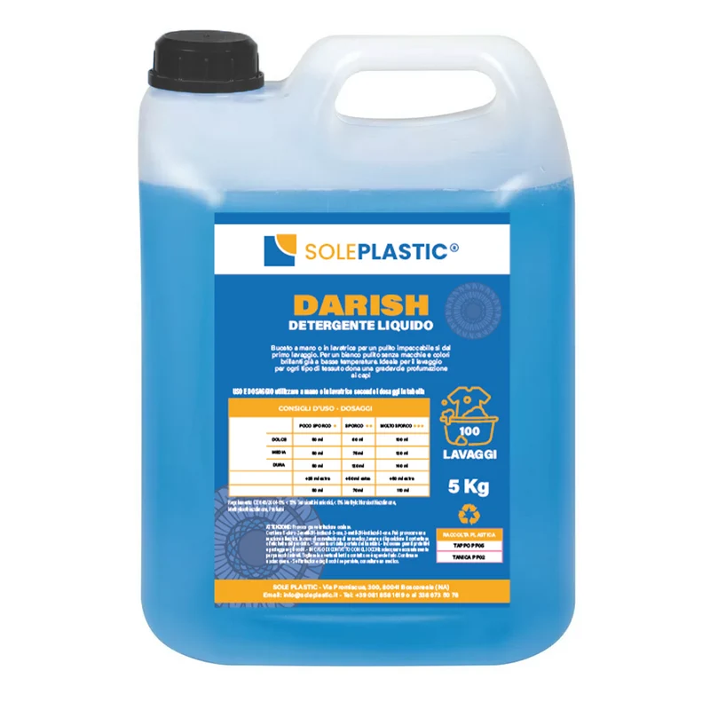 Detergente per bucato liquido "Darish" - tanica da 5 Litri.